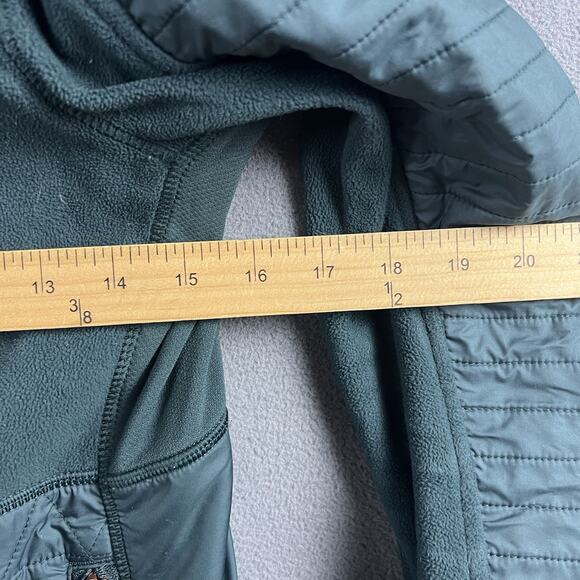 Lululemon Jacket And Womens 4 Green Fleecy Keen Quilted Full Zip Hooded - Picture 6 of 7